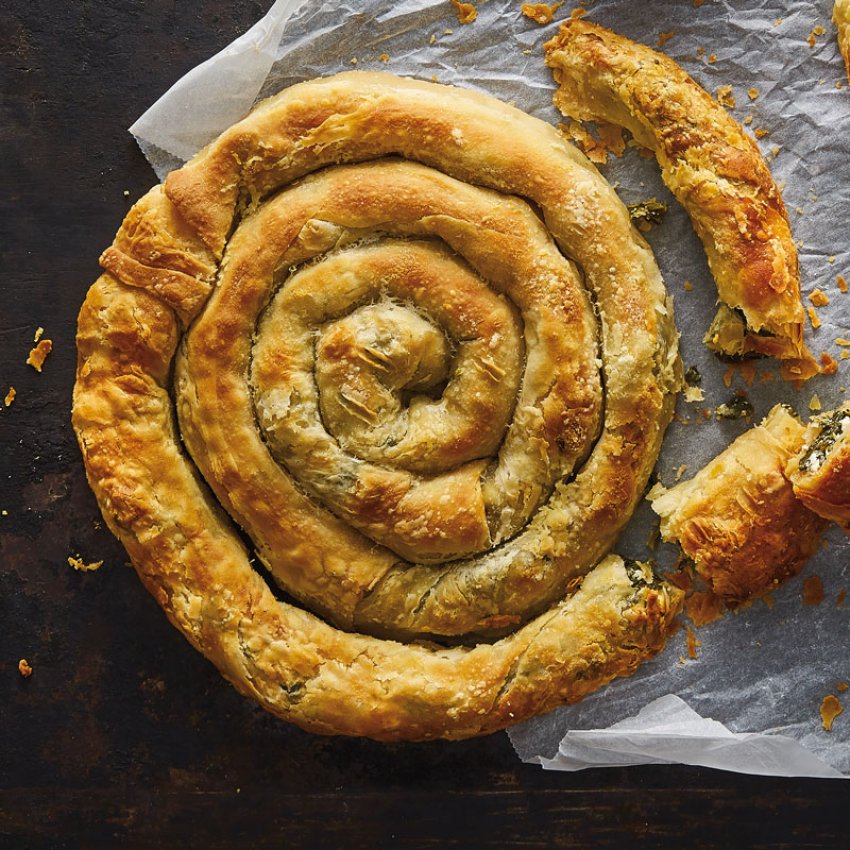 Φρέσκο σπανάκι & ελληνική φέτα (ΠΟΠ), Πίτα Korelas